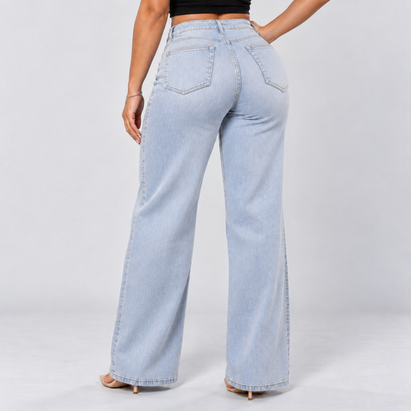 BootyLift™ BBL Mid-Low Rise Stretch Wide-Leg Jeans