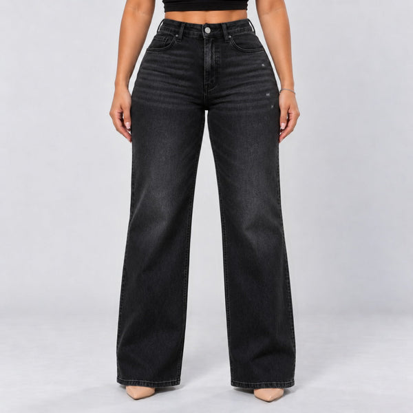 BootyLift™ BBL Mid-Low Rise Stretch Wide-Leg Jeans
