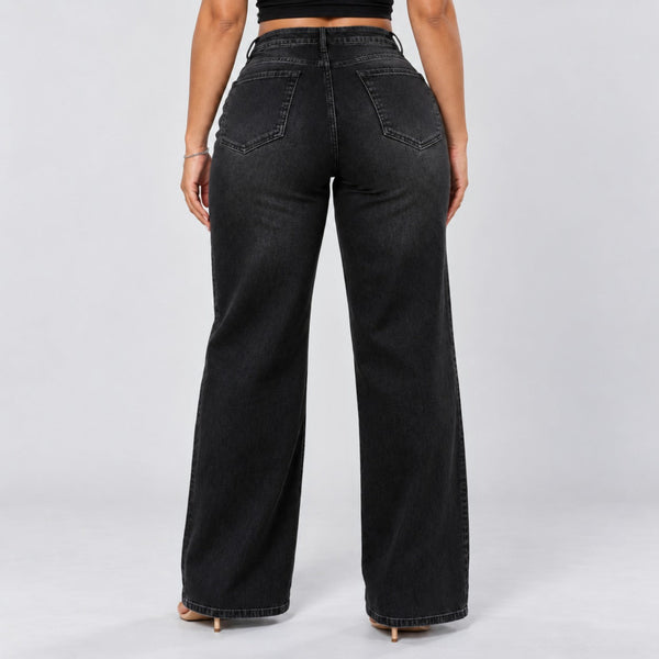 BootyLift™ BBL Mid-Low Rise Stretch Wide-Leg Jeans