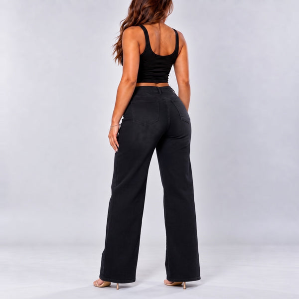 BootyLift™ BBL Mid-Low Rise Stretch Wide-Leg Jeans