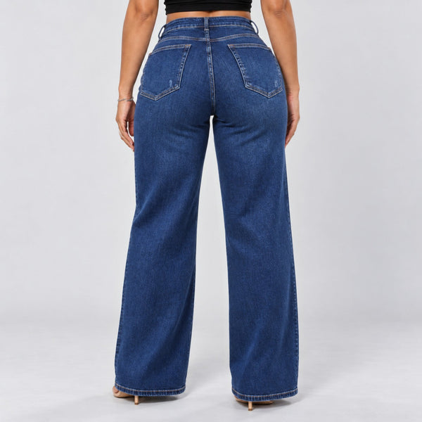 BootyLift™ BBL Mid-Low Rise Stretch Wide-Leg Jeans