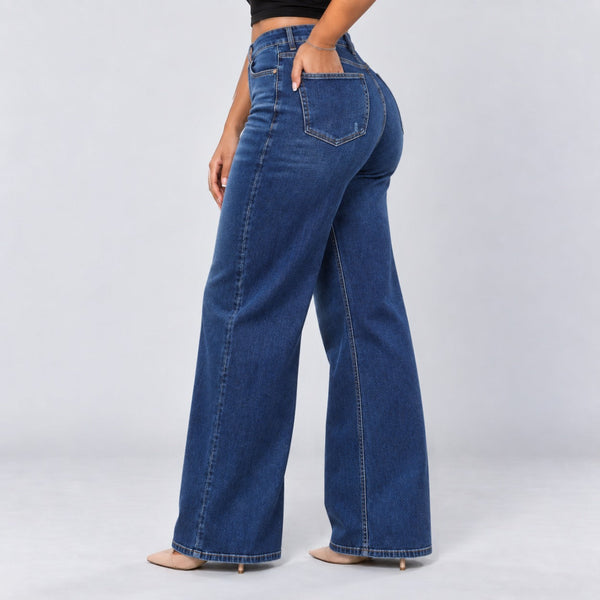 BootyLift™ BBL Mid-Low Rise Stretch Wide-Leg Jeans