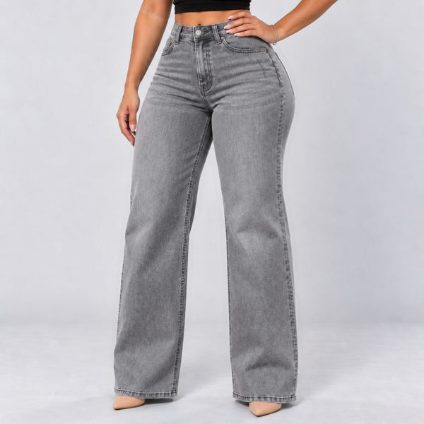 BootyLift™ BBL Mid-Low Rise Stretch Wide-Leg Jeans