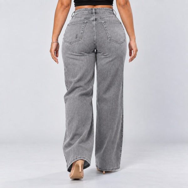 BootyLift™ BBL Mid-Low Rise Stretch Wide-Leg Jeans
