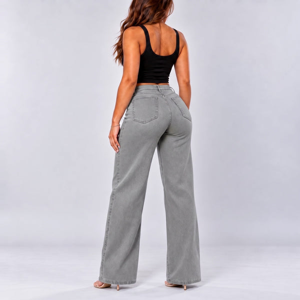 BootyLift™ BBL Mid-Low Rise Stretch Wide-Leg Jeans