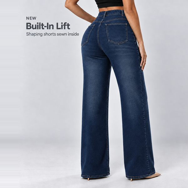 BootyLift™ BBL Built-In Lift High-Rise Straight-Leg Jeans