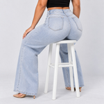 BootyLift™ BBL Mid-Low Rise Stretch Wide-Leg Jeans