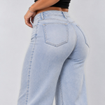 BootyLift™ BBL Mid-Low Rise Stretch Wide-Leg Jeans