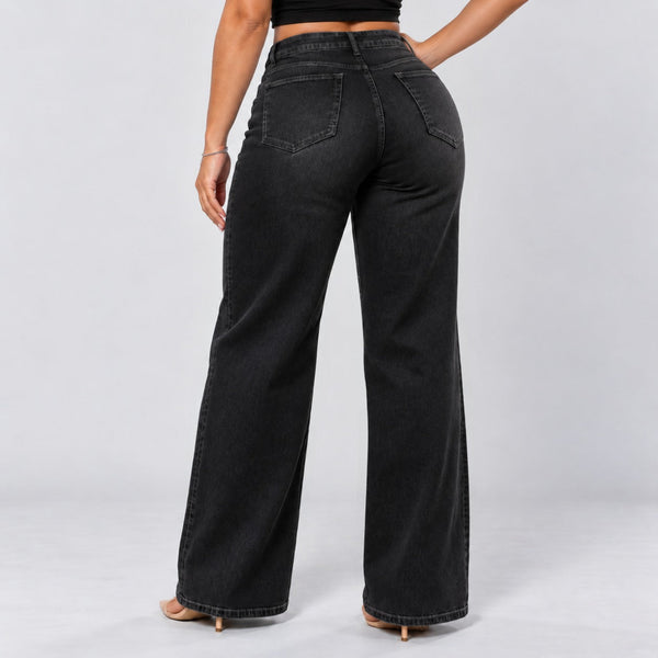BootyLift™ BBL Mid-Low Rise Stretch Wide-Leg Jeans