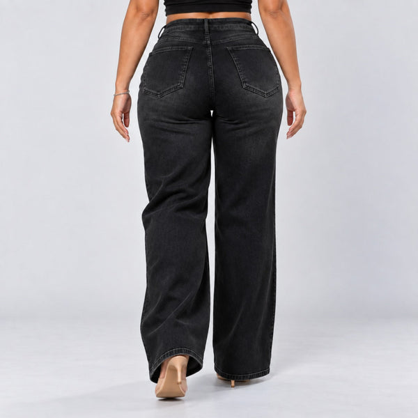 BootyLift™ BBL Mid-Low Rise Stretch Wide-Leg Jeans