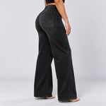 BootyLift™ BBL Mid-Low Rise Stretch Wide-Leg Jeans