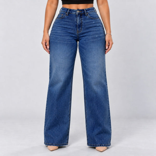 BootyLift™ BBL Mid-Low Rise Stretch Wide-Leg Jeans
