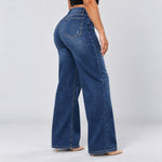 BootyLift™ BBL Mid-Low Rise Stretch Wide-Leg Jeans