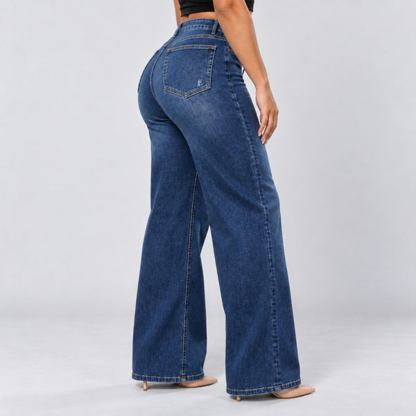 BootyLift™ BBL Mid-Low Rise Stretch Wide-Leg Jeans