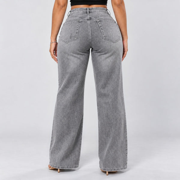 BootyLift™ BBL Mid-Low Rise Stretch Wide-Leg Jeans