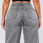 BootyLift™ BBL Mid-Low Rise Stretch Wide-Leg Jeans