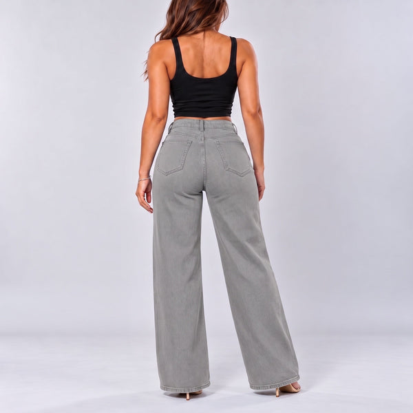 BootyLift™ BBL Mid-Low Rise Stretch Wide-Leg Jeans