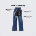 BootyLift™ BBL Built-In Lift High-Rise Straight-Leg Jeans