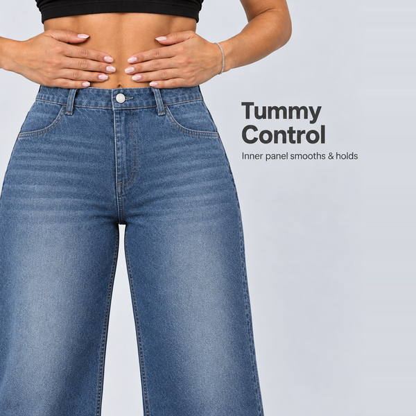 BootyLift™ BBL Built-In Lift High-Rise Straight-Leg Jeans