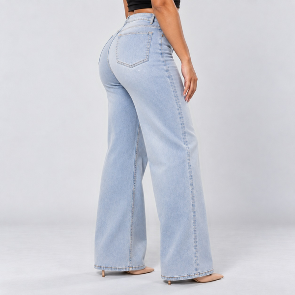 BootyLift™ BBL Mid-Low Rise Stretch Wide-Leg Jeans