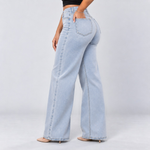 BootyLift™ BBL Mid-Low Rise Stretch Wide-Leg Jeans