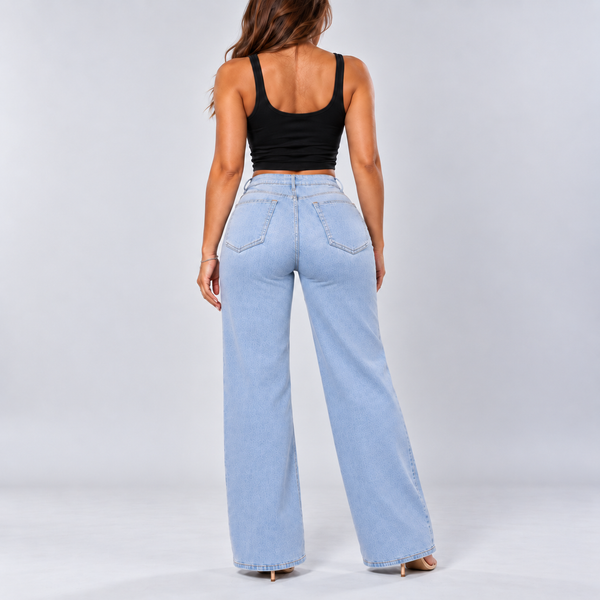 BootyLift™ BBL Mid-Low Rise Stretch Wide-Leg Jeans